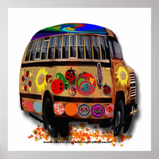 Póster Peace Love Ladybugs