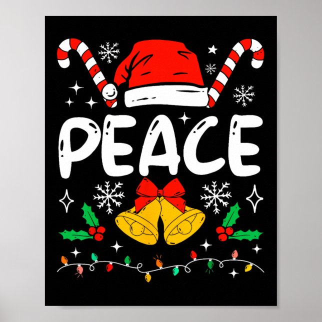 Póster Peace Matching I Come In Peace Couples Santa Hat C (Frente)