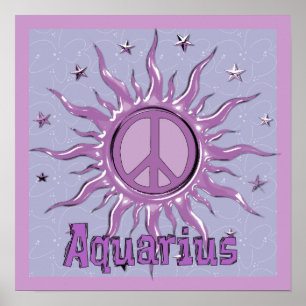 Póster Peace Sun Aquarius