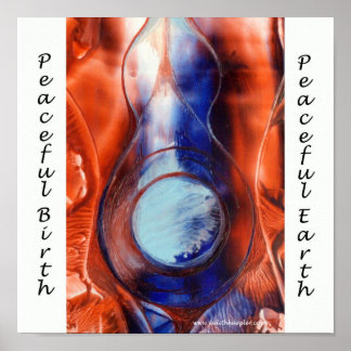 Póster peaceful birth poster
