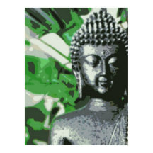 Peaceful Buddha Meditation Poster – Close-Up Zen