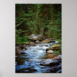 Póster Peaceful Mountain Stream print