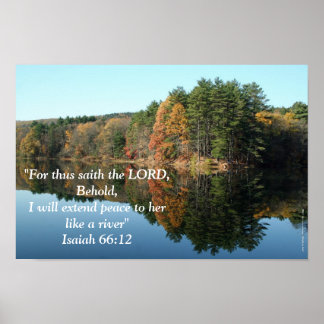 Póster Peaceful River inspirational poster