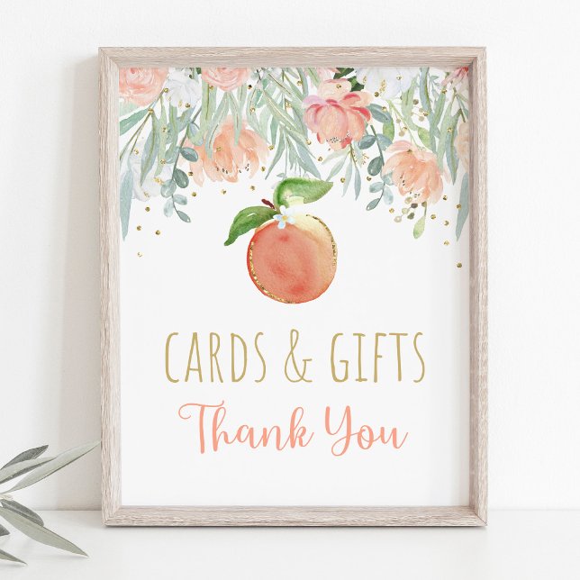 Póster Peach Floral Greenereneration Birthday Cards & Gif (Subido por el creador)