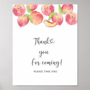 Póster Peach \ Gracias por venir Poster