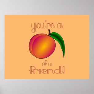 Póster Peach of a Friend