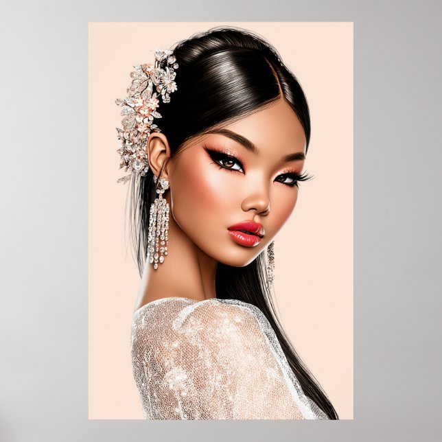 Póster Peach Reverie | Vertical Portrait Poster (24x36) (Frente)