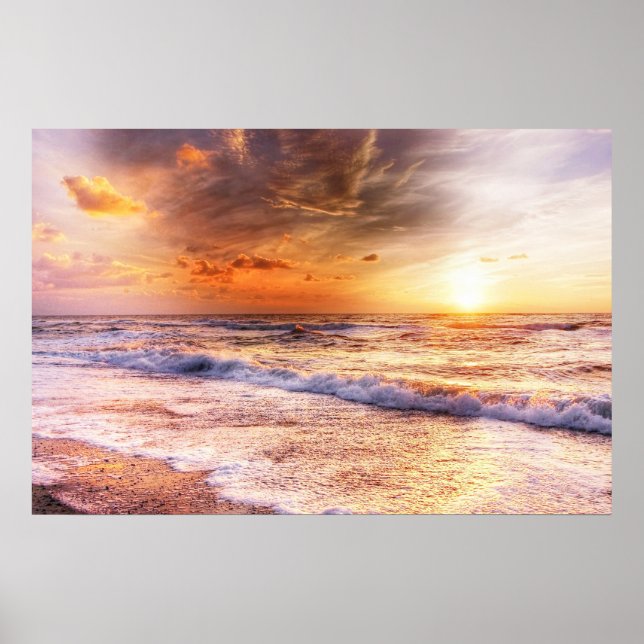 Póster Peach Sunset (Frente)