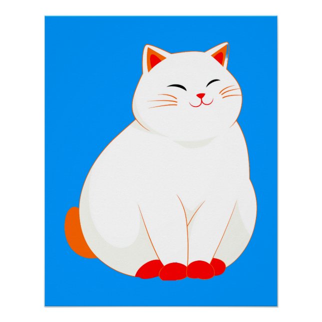 Póster Peaches, el Gato Sonriente (Anverso)
