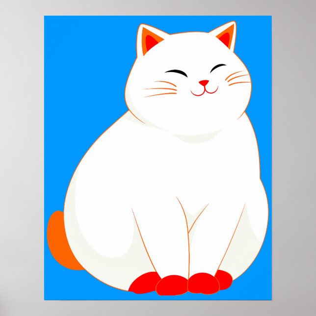 Póster Peaches, el Gato Sonriente (Frente)