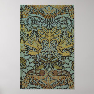 Póster Peacock and Dragon (by William Morris)
