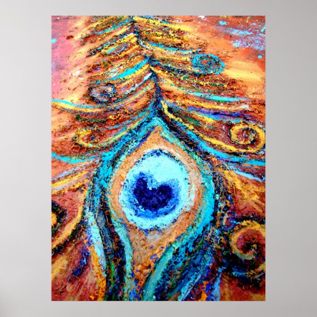 Póster Peacock Feather Poster (Frente)