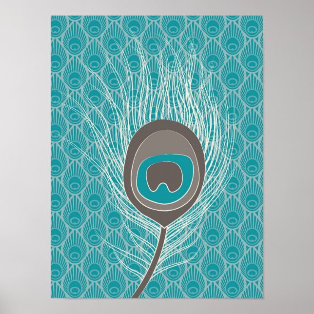 Póster Peacock Feather Poster (Frente)