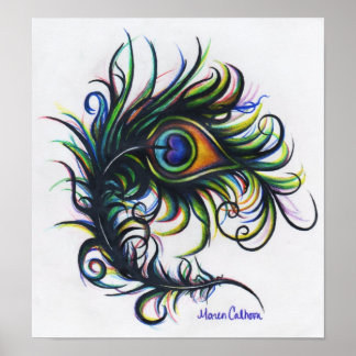 Póster Peacock Feather Poster