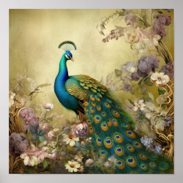 Póster Peacock Garden