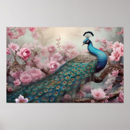 Póster Peacock Garden