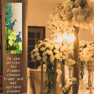 Póster Peacock Roaring 20's Chandelier Boda