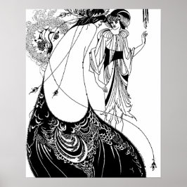 Póster Peacock Skirt Beardsley Nouveau