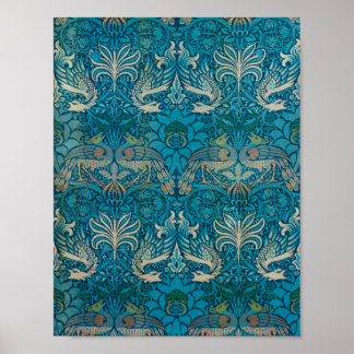 Póster Peacock y Dragón de William Morris