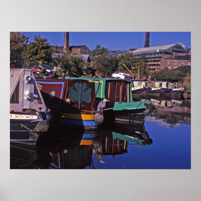 Póster Peak Forest Canal Derbyshire Inglaterra (Frente)