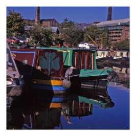 Póster Peak Forest Canal Derbyshire Inglaterra