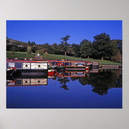 Póster Peak Forest Canal Derbyshire Inglaterra
