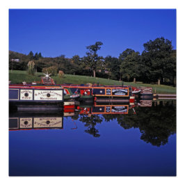 Póster Peak Forest Canal Derbyshire Inglaterra