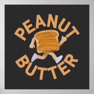 Póster Peanut Butter Vibes Funny & Cute Design