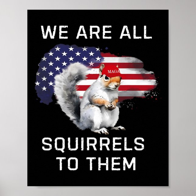Póster Peanut The Squirrel - Justicia Para El Mega Pean (Frente)
