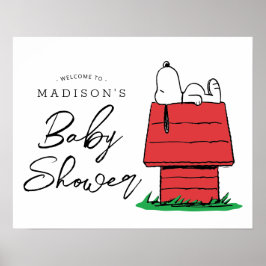 Póster Peanuts Snoopy Dog House - Baby Shower