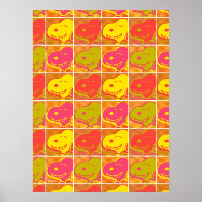 Póster Peanuts | Snoopy Pop Art Pattern (Frente)