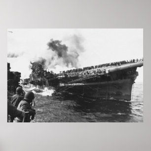 Póster Pearl Harbor de USS Franklin (CV-13) de