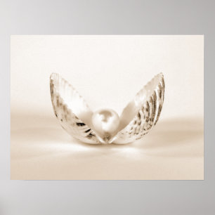 Póster Pearl In Seashell
