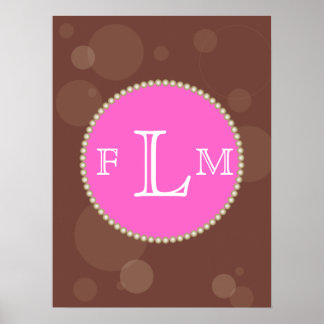 Póster Pearl Monogram Poster
