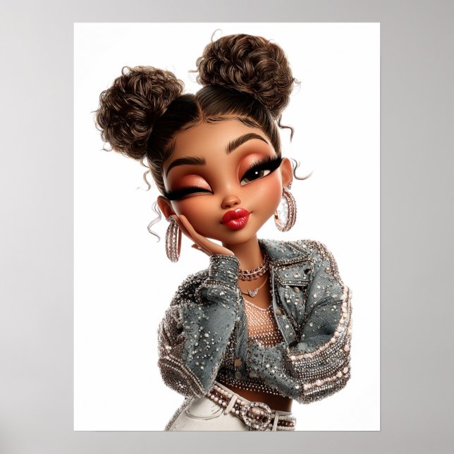 Póster Pearl Pout Print, Value Poster Paper (Semi-Gloss) (Frente)