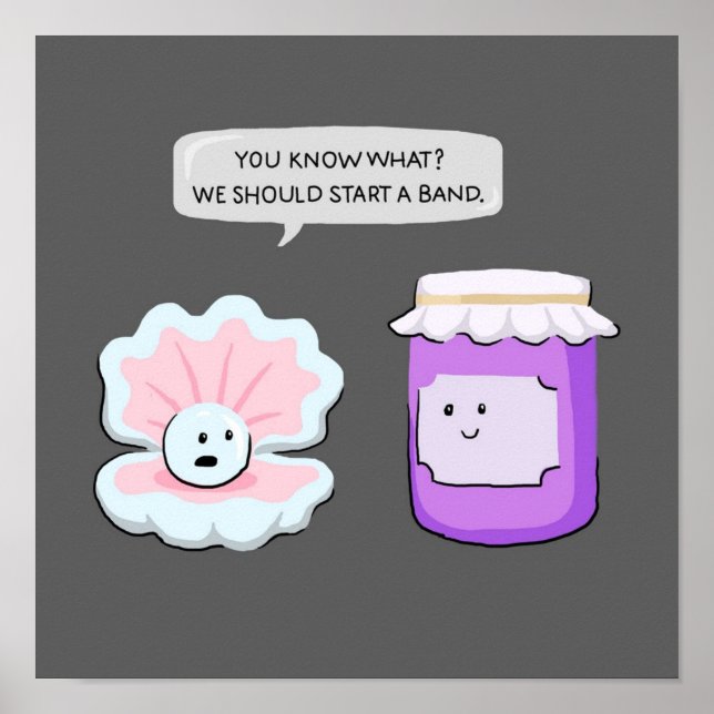 Póster Pearl Y Jam Start A Band (Frente)