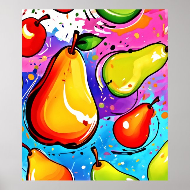 Póster Pears Pop Art (Frente)