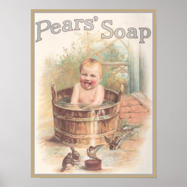 Póster Pears Sopa Baby Ad (Frente)