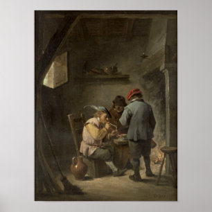 Póster Peasants by an Inn Fire