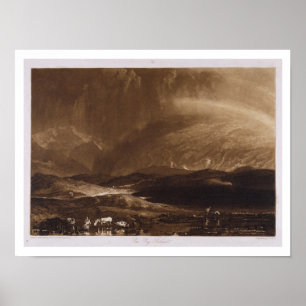 Póster Peat Bog, Escocia, grabado por George Clint (1770)