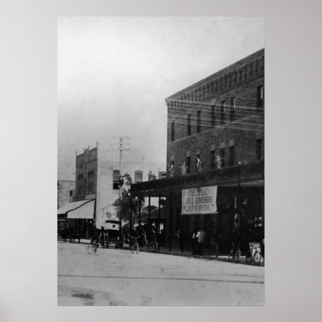 Póster Peatones, ciclistas y carruajes (Frente)