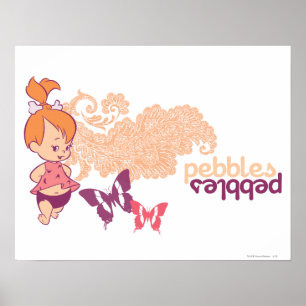 Póster PEBBLES™ and Butterflies