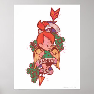 Póster PEBBLES™ Chica de papá