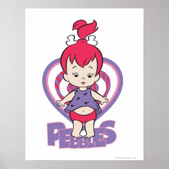 Póster PEBBLES™ De Bedrock (Frente)