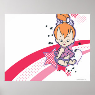 Póster PEBBLES™ sobre el arcoiris rosa