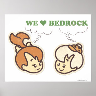 Póster PEBBLES™ y Bam Bam Love Bedrock