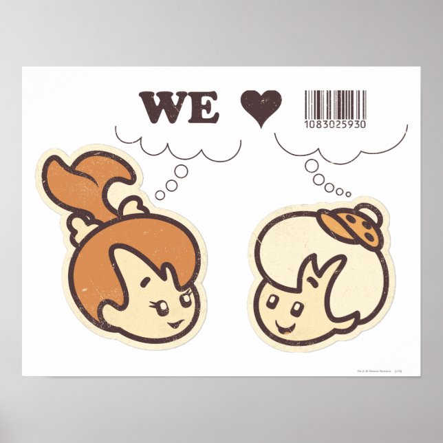 Póster Pebbles y Bam Bam que amamos (Frente)