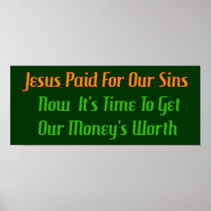 Póster Pecado pagado por adelantado