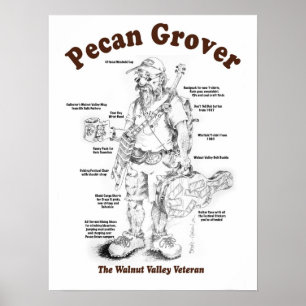 Póster Pecan Grover 15 x 20