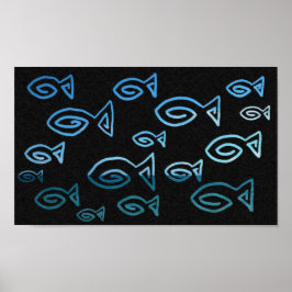 Póster Peces del mar y del cielo